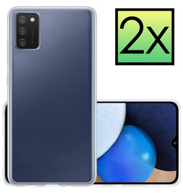 NoXx NoXx Samsung Galaxy A02s Hoesje Siliconen - Transparant - 2 PACK