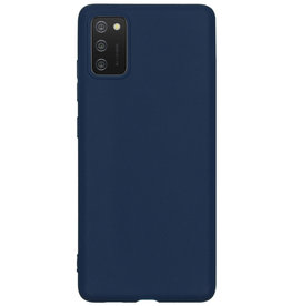 Nomfy Nomfy Samsung Galaxy A02s Hoesje Siliconen - Donkerblauw