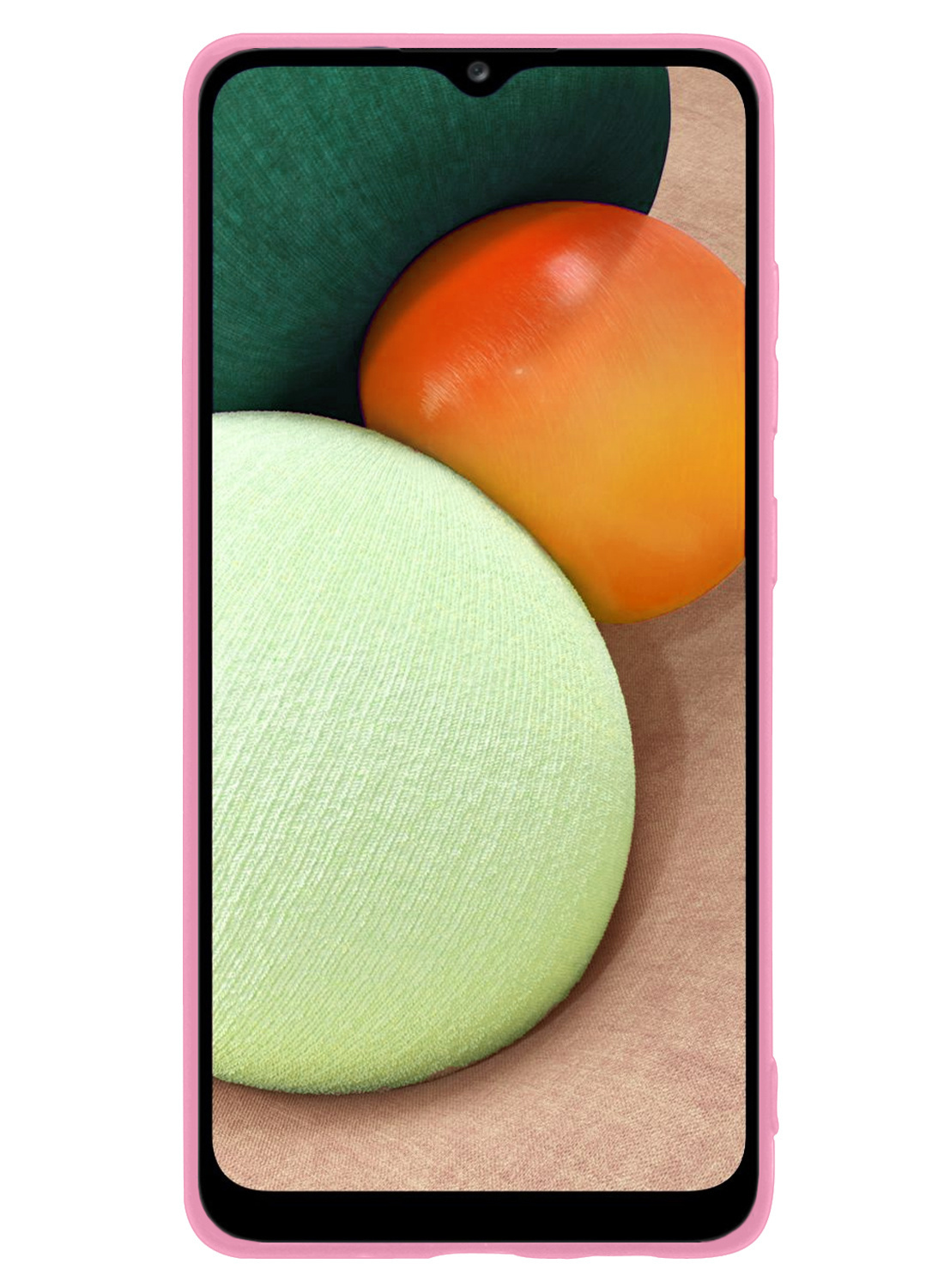 Nomfy Hoesje Geschikt voor Samsung A02s Hoesje Siliconen Cover Case - Hoes Geschikt voor Samsung Galaxy A02s Hoes Back Case - Lichtroze