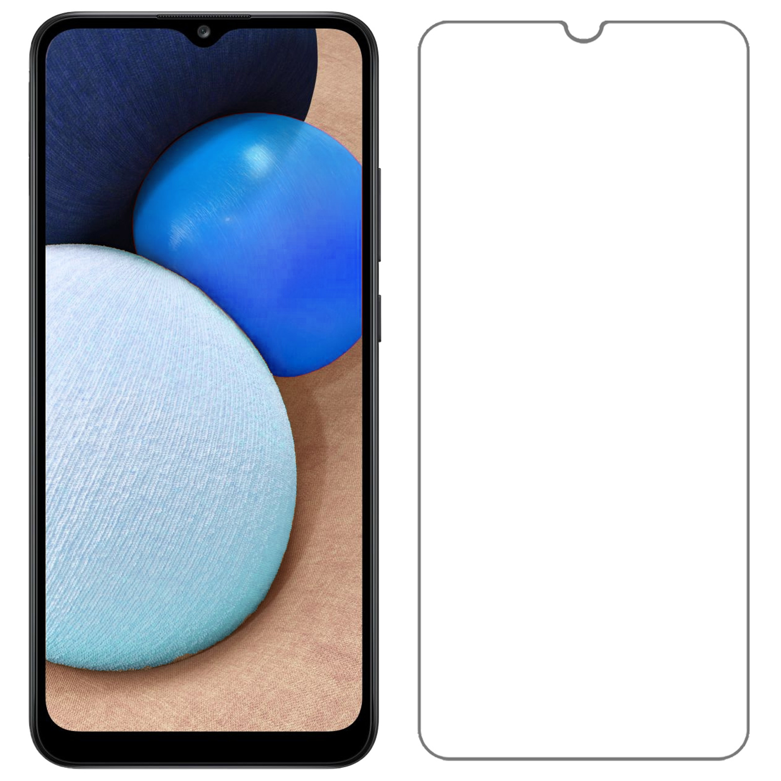 NoXx Hoes Geschikt voor Samsung A02s Hoesje Cover Siliconen Back Case Hoes Met 2x Screenprotector - Transparant