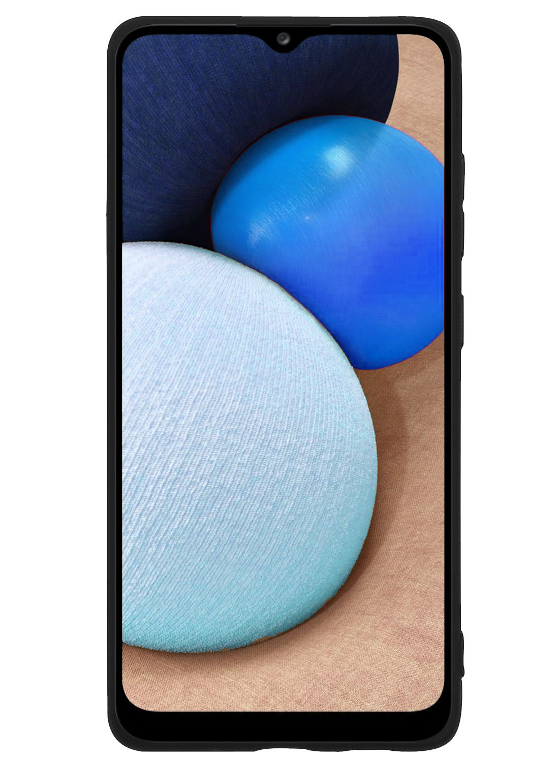 NoXx Hoes Geschikt voor Samsung A02s Hoesje Cover Siliconen Back Case Hoes Met 2x Screenprotector - Zwart