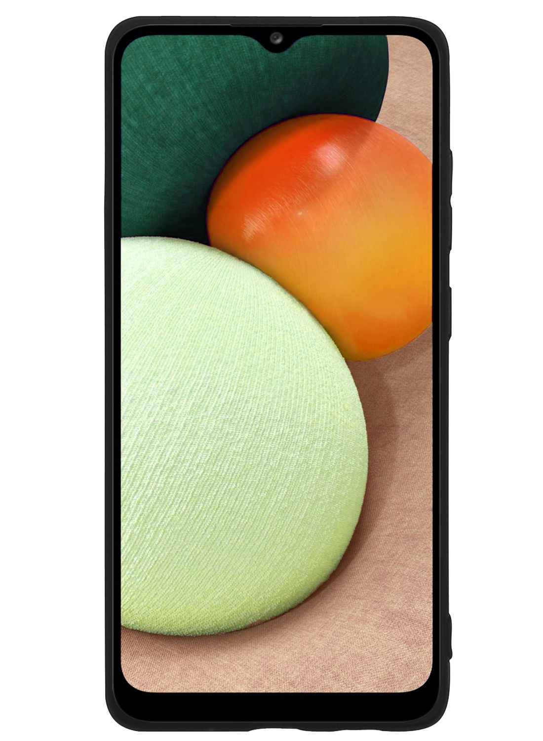 Nomfy Hoesje Geschikt voor Samsung A02s Hoesje Siliconen Cover Case Met Screenprotector - Hoes Geschikt voor Samsung Galaxy A02s Hoes Back Case - Zwart