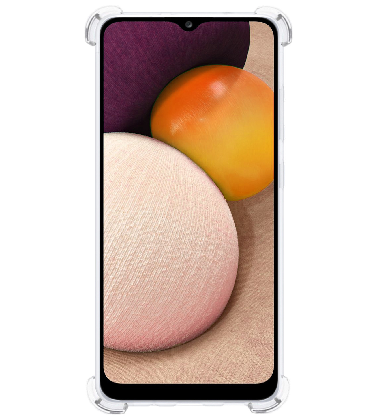 BASEY. Hoes Geschikt voor Samsung A03s Hoesje Shock Proof Case Hoes Siliconen Met Screenprotector - Hoesje Geschikt voor Samsung Galaxy A03s Hoes Cover Shockproof - Transparant