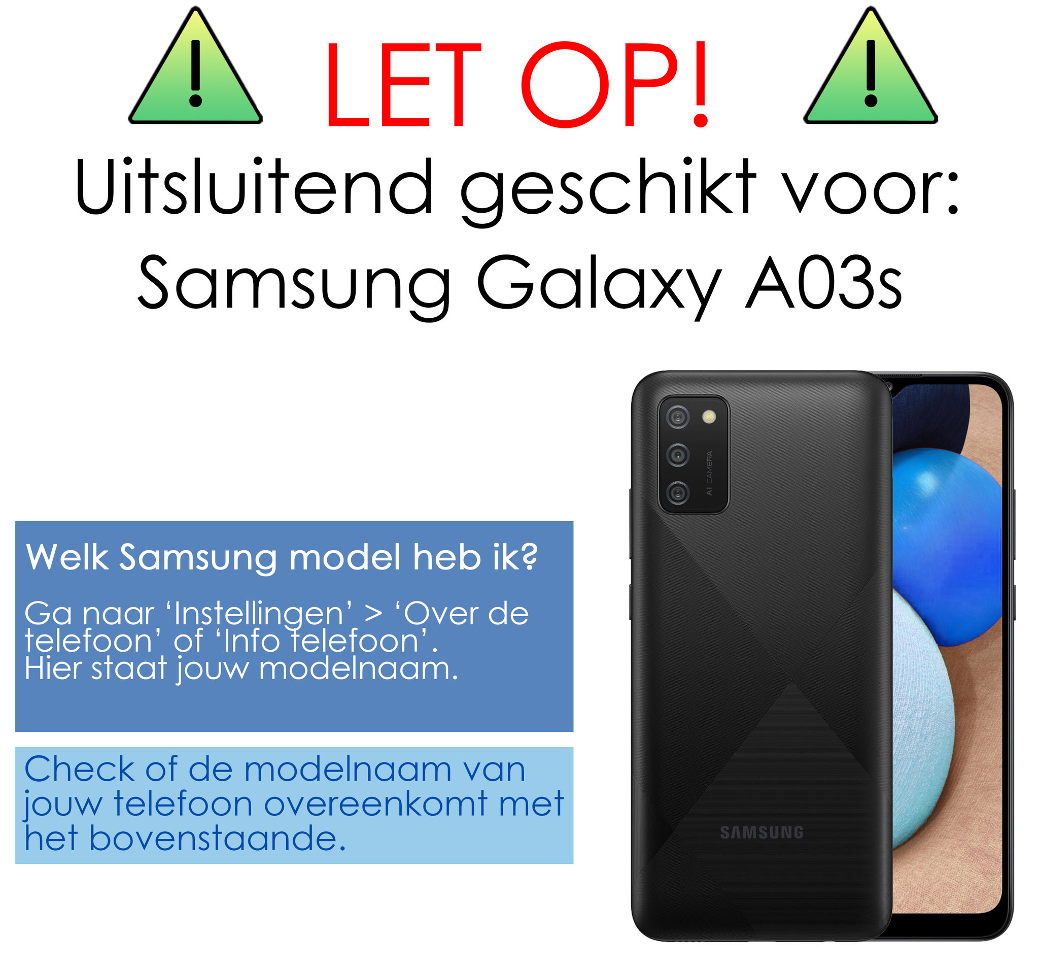NoXx Samsung Galaxy A03s Hoesje Siliconen Back Cover Case Met Screenprotector - Samsung Galaxy A03s Hoes Silicone Case Hoesje - Zwart