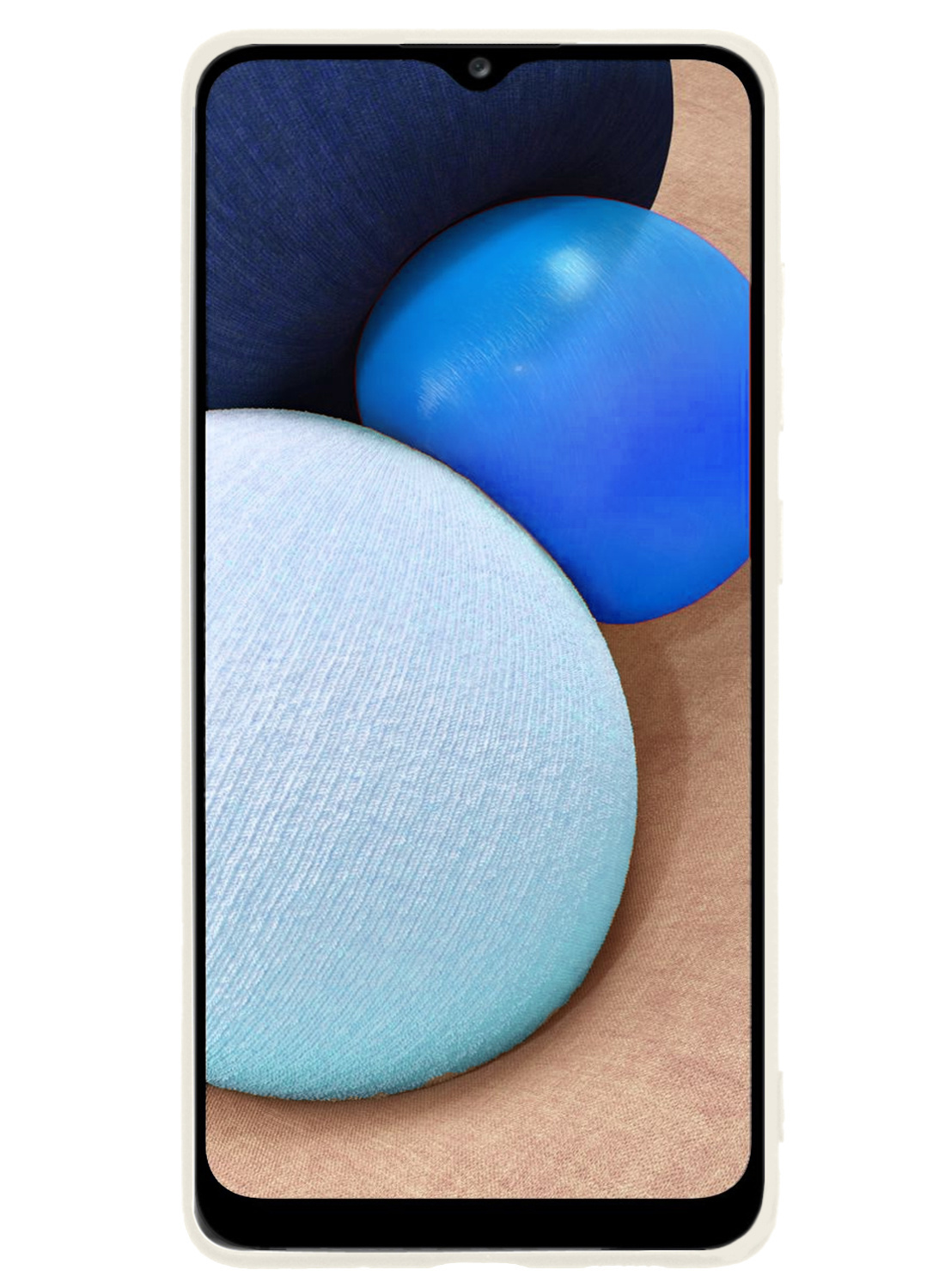 NoXx Hoes Geschikt voor Samsung A03s Hoesje Cover Siliconen Back Case Hoes Met 2x Screenprotector - Wit