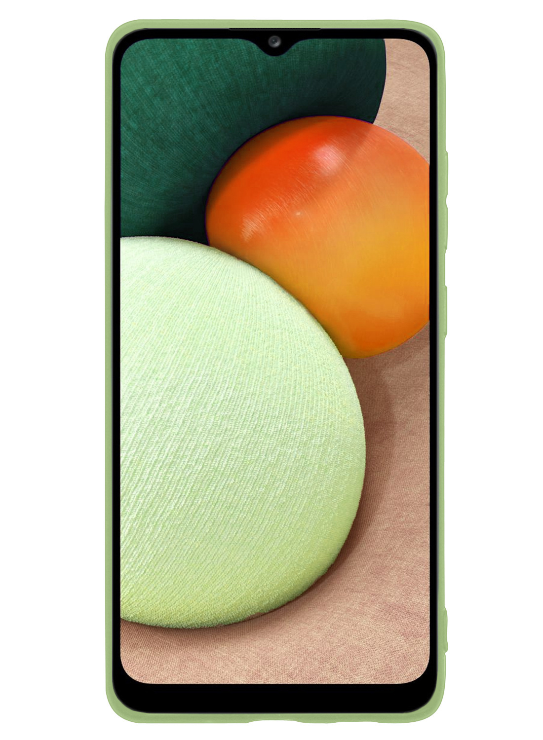 Nomfy Hoesje Geschikt voor Samsung A03s Hoesje Siliconen Cover Case Met 2x Screenprotector - Hoes Geschikt voor Samsung Galaxy A03s Hoes Back Case - Groen