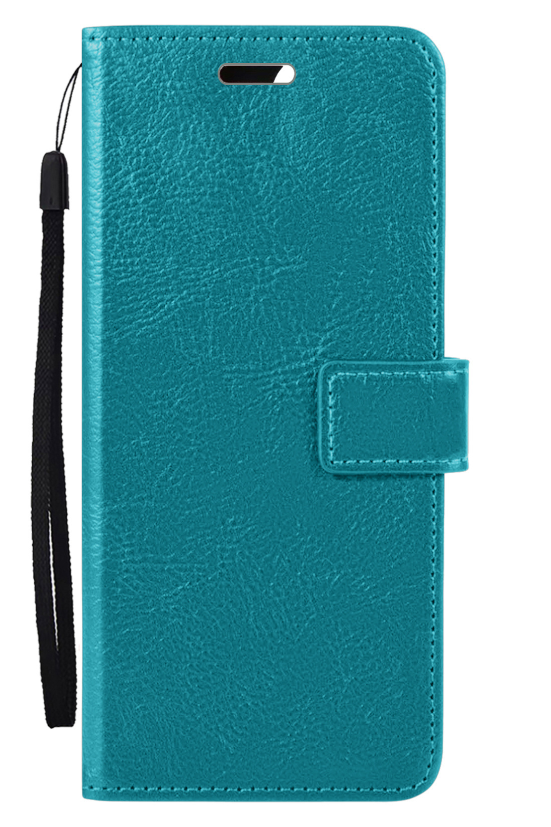 Nomfy Hoesje Geschikt voor Samsung A03s Hoes Bookcase Flipcase Book Cover Met Screenprotector - Hoes Geschikt voor Samsung Galaxy A03s Hoesje Book Case - Turquoise