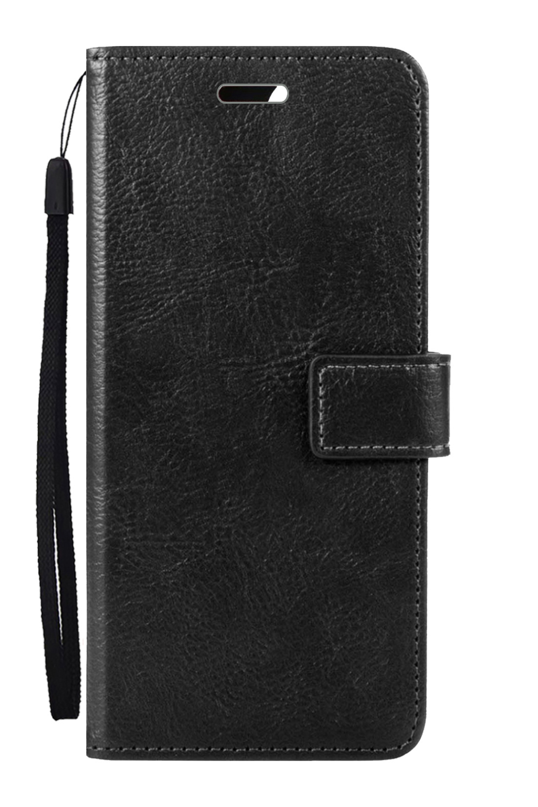 Nomfy Hoesje Geschikt voor Samsung A03s Hoes Bookcase Flipcase Book Cover Met 2x Screenprotector - Hoes Geschikt voor Samsung Galaxy A03s Hoesje Book Case - Zwart