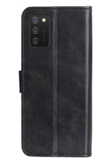 Nomfy Samsung Galaxy A03s Hoesje Bookcase Met 2x Screenprotector - Samsung Galaxy A03s Screenprotector 2x - Samsung Galaxy A03s Book Case Met 2x Screenprotector Zwart