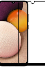 BASEY. Screenprotector Geschikt voor Samsung A02s Screenprotector Beschermglas Full Cover - Screenprotector Geschikt voor Samsung Galaxy A02s Screen Protector Full Cover