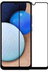 NoXx Screenprotector Geschikt voor Samsung A02s Screenprotector Tempered Glass Gehard Glas Full Cover