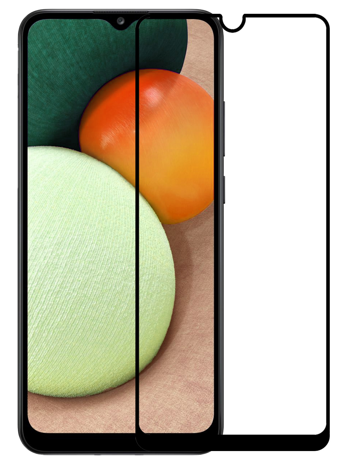 Nomfy Screenprotector Geschikt voor Samsung A02s Screenprotector Bescherm Glas - Screenprotector Geschikt voor Samsung Galaxy A02s Screen Protector Tempered Glass Full Screen Full Cover