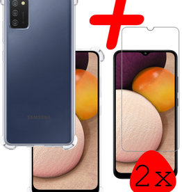 BASEY. BASEY. Samsung Galaxy A02s Hoesje Shockproof Met 2x Screenprotector