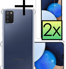 NoXx NoXx Samsung Galaxy A02s Hoesje Shockproof Met 2x Screenprotector