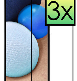 NoXx NoXx Samsung Galaxy A03s Screenprotector Glas Full Cover - 3 PACK