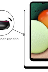 Nomfy Screenprotector Geschikt voor Samsung A03s Screenprotector Bescherm Glas - Screenprotector Geschikt voor Samsung Galaxy A03s Screen Protector Tempered Glass Full Screen Full Cover - 2 PACK