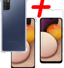 BASEY. BASEY. Samsung Galaxy A03s Hoesje Shockproof Met Screenprotector