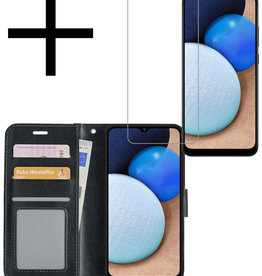 NoXx NoXx Samsung Galaxy A03s Hoesje Bookcase Zwart Met Screenprotector