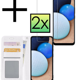 NoXx NoXx Samsung Galaxy A03s Hoesje Bookcase Wit Met 2x Screenprotector