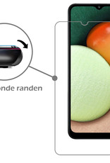 Nomfy Hoesje Geschikt voor Samsung A03s Hoes Bookcase Flipcase Book Cover Met Screenprotector - Hoes Geschikt voor Samsung Galaxy A03s Hoesje Book Case - Wit