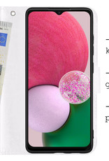 BASEY. Hoes Geschikt voor Samsung A13 4G Hoesje Bookcase Hoes Flip Case Book Cover - Hoesje Geschikt voor Samsung Galaxy A13 4G Hoes Book Case Hoesje - Wit