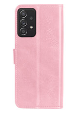 NoXx Hoes Geschikt voor Samsung A13 4G Hoesje Book Case Hoes Flip Cover Wallet Bookcase - Lichtroze