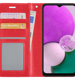 Nomfy Nomfy Samsung Galaxy A13 4G Hoesje Bookcase - Rood