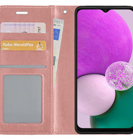 Nomfy Nomfy Samsung Galaxy A13 4G Hoesje Bookcase - Rose Goud