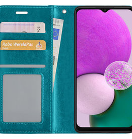 Nomfy Nomfy Samsung Galaxy A13 4G Hoesje Bookcase - Turquoise