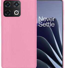 BASEY. BASEY. OnePlus 10 Pro Hoesje Siliconen - Lichtroze