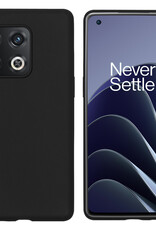 BASEY. Hoes Geschikt voor OnePlus 10 Pro Hoesje Siliconen Back Cover Case - Hoesje Geschikt voor OnePlus 10 Pro Hoes Cover Hoesje - Zwart