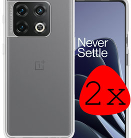 BASEY. OnePlus 10 Pro Hoesje Siliconen - Transparant - 2 PACK