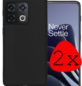 BASEY. BASEY. OnePlus 10 Pro Hoesje Siliconen - Zwart - 2 PACK
