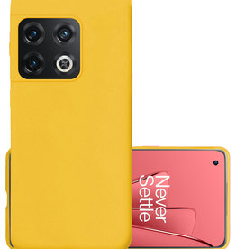 NoXx NoXx OnePlus 10 Pro Hoesje Siliconen - Geel