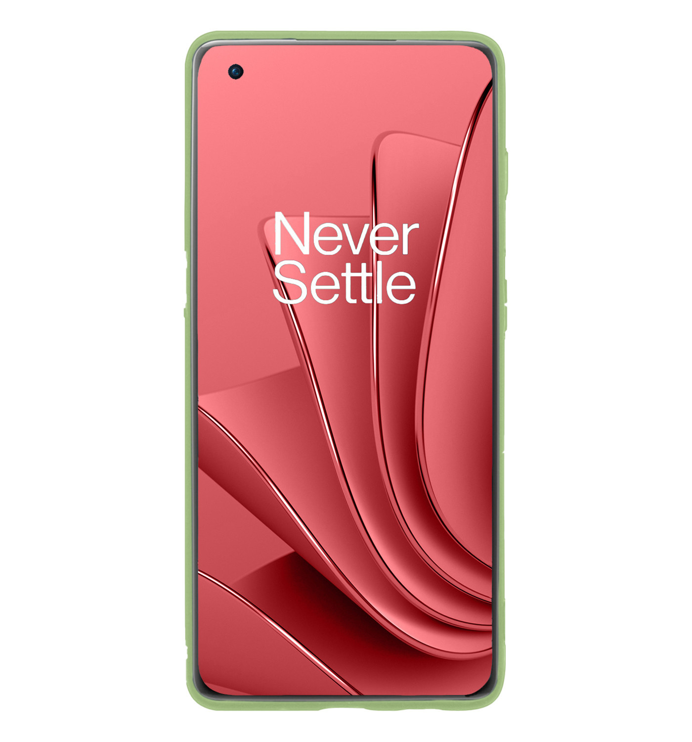 NoXx Hoes Geschikt voor OnePlus 10 Pro Hoesje Cover Siliconen Back Case Hoes - Groen