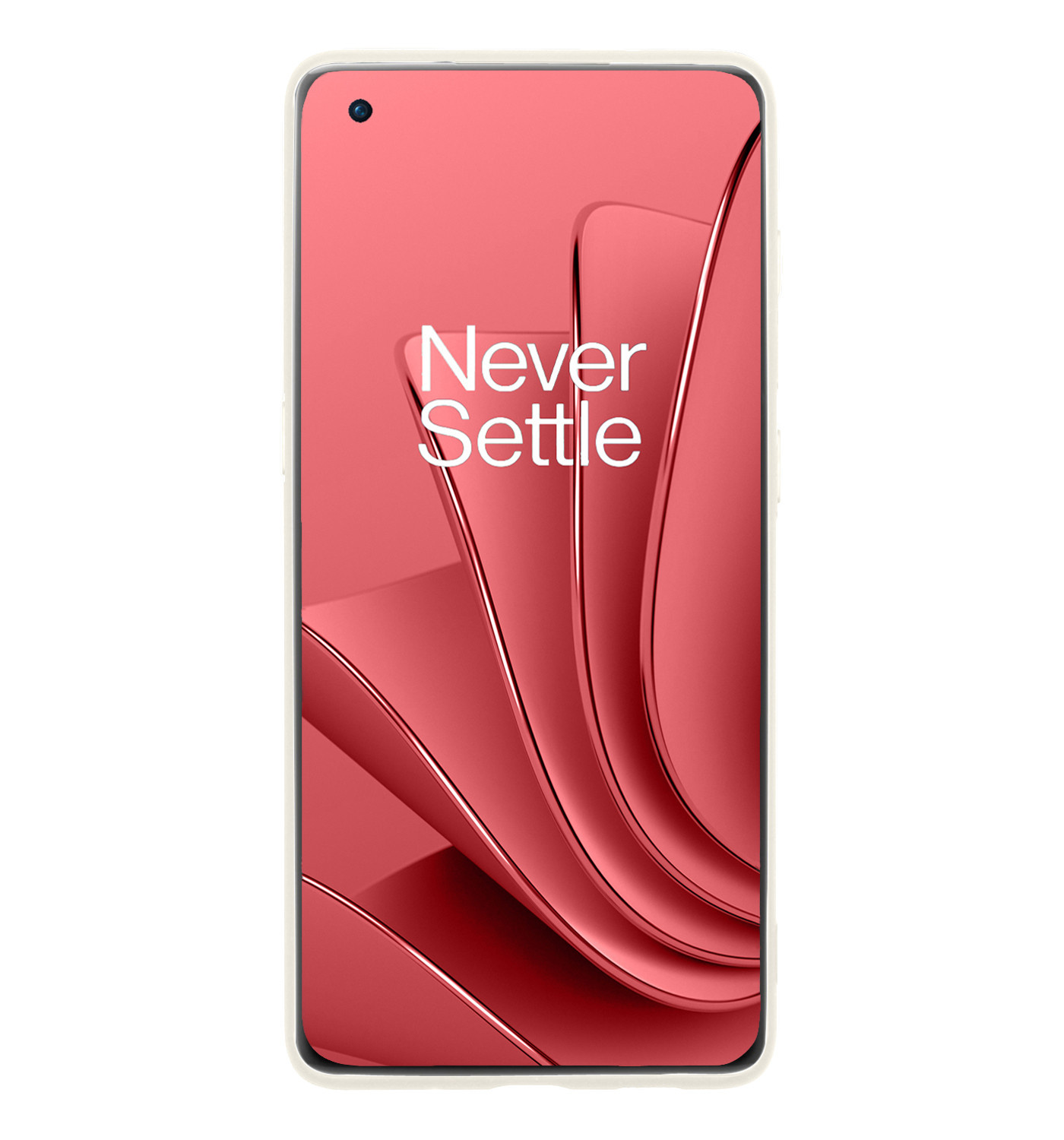 NoXx Hoes Geschikt voor OnePlus 10 Pro Hoesje Cover Siliconen Back Case Hoes - Wit