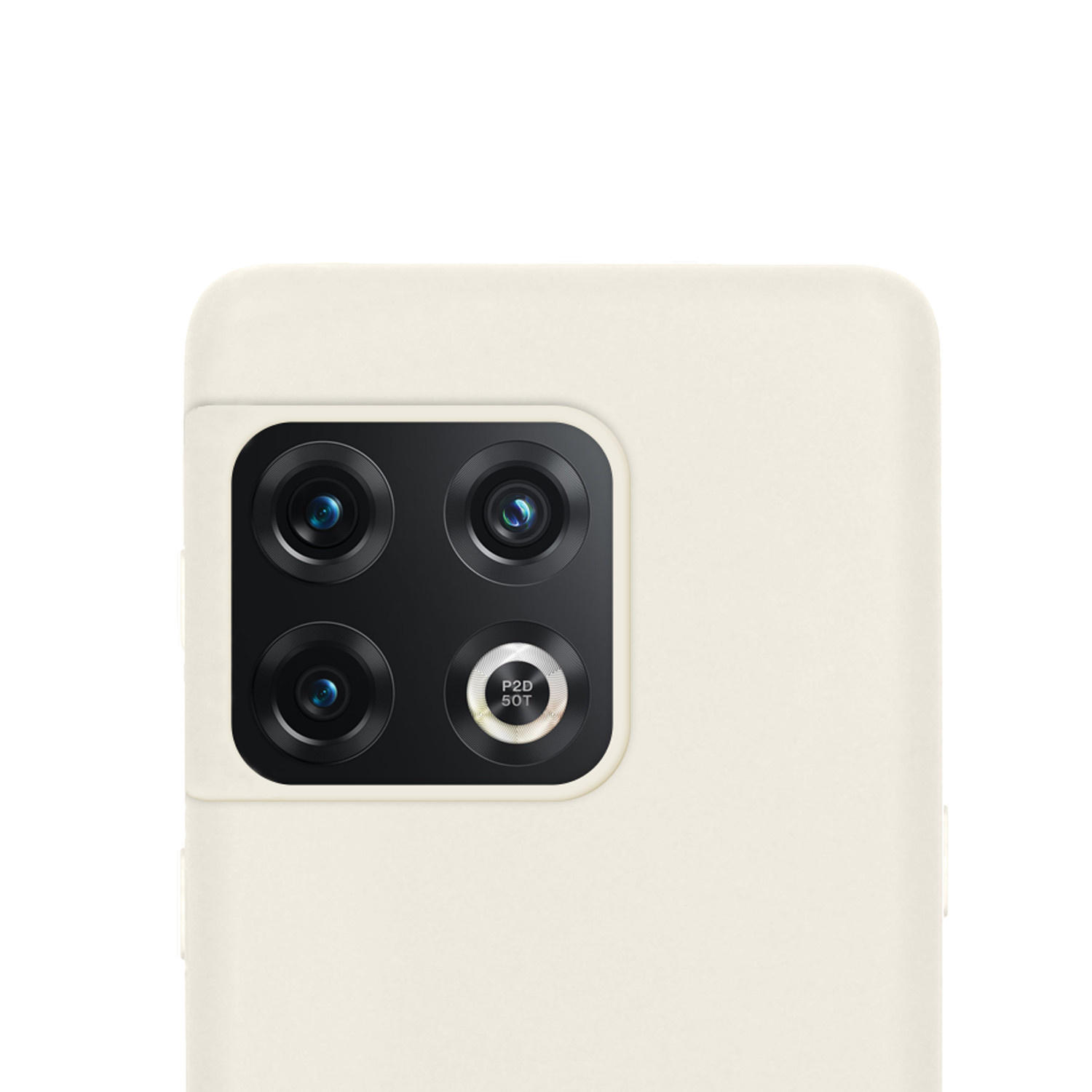 NoXx Hoes Geschikt voor OnePlus 10 Pro Hoesje Cover Siliconen Back Case Hoes - Wit