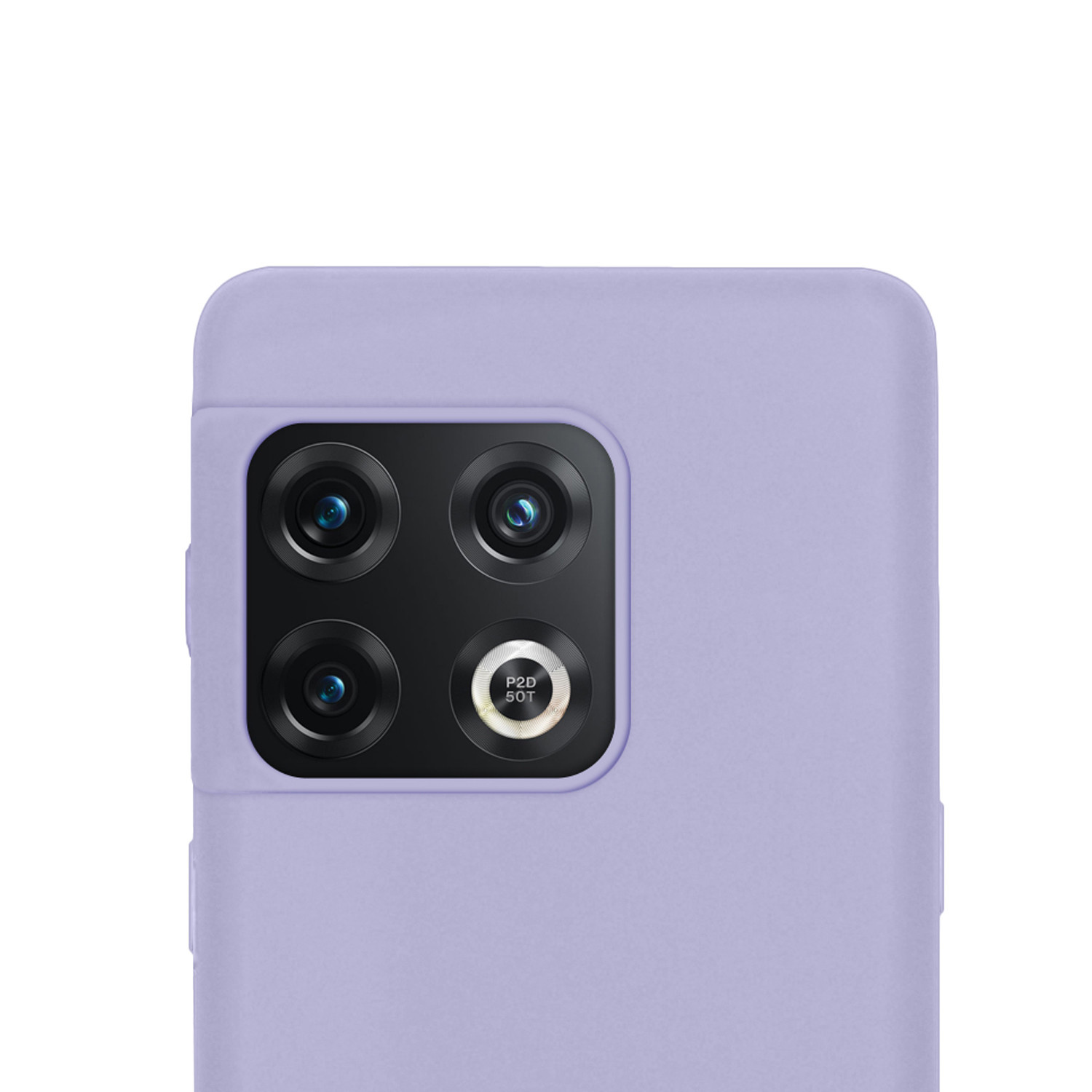 NoXx Hoes Geschikt voor OnePlus 10 Pro Hoesje Cover Siliconen Back Case Hoes - Lila - 2x