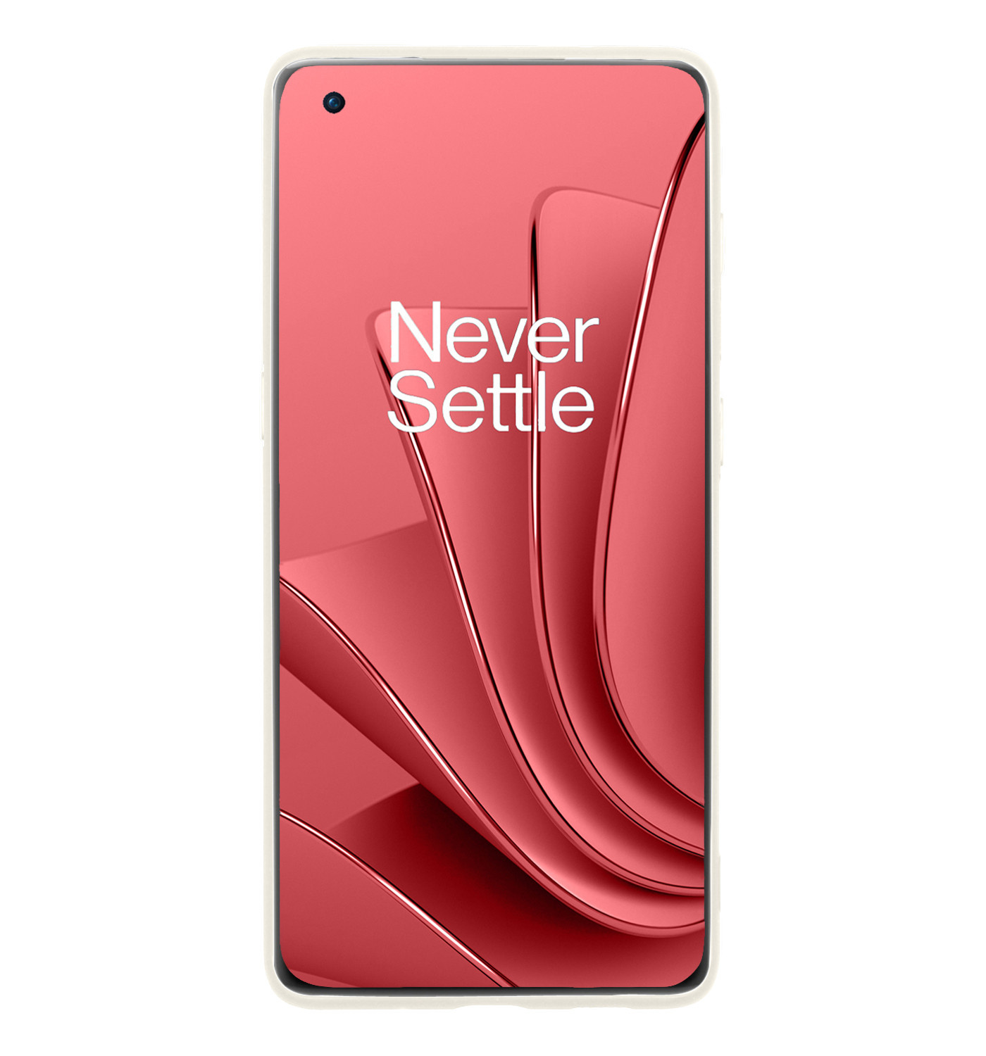 NoXx OnePlus 10 Pro Hoesje Back Cover Siliconen Case Hoes - Wit - 2x