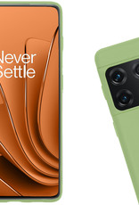 Nomfy Hoesje Geschikt voor OnePlus 10 Pro Hoesje Siliconen Cover Case - Hoes Geschikt voor OnePlus 10 Pro Hoes Back Case - Groen