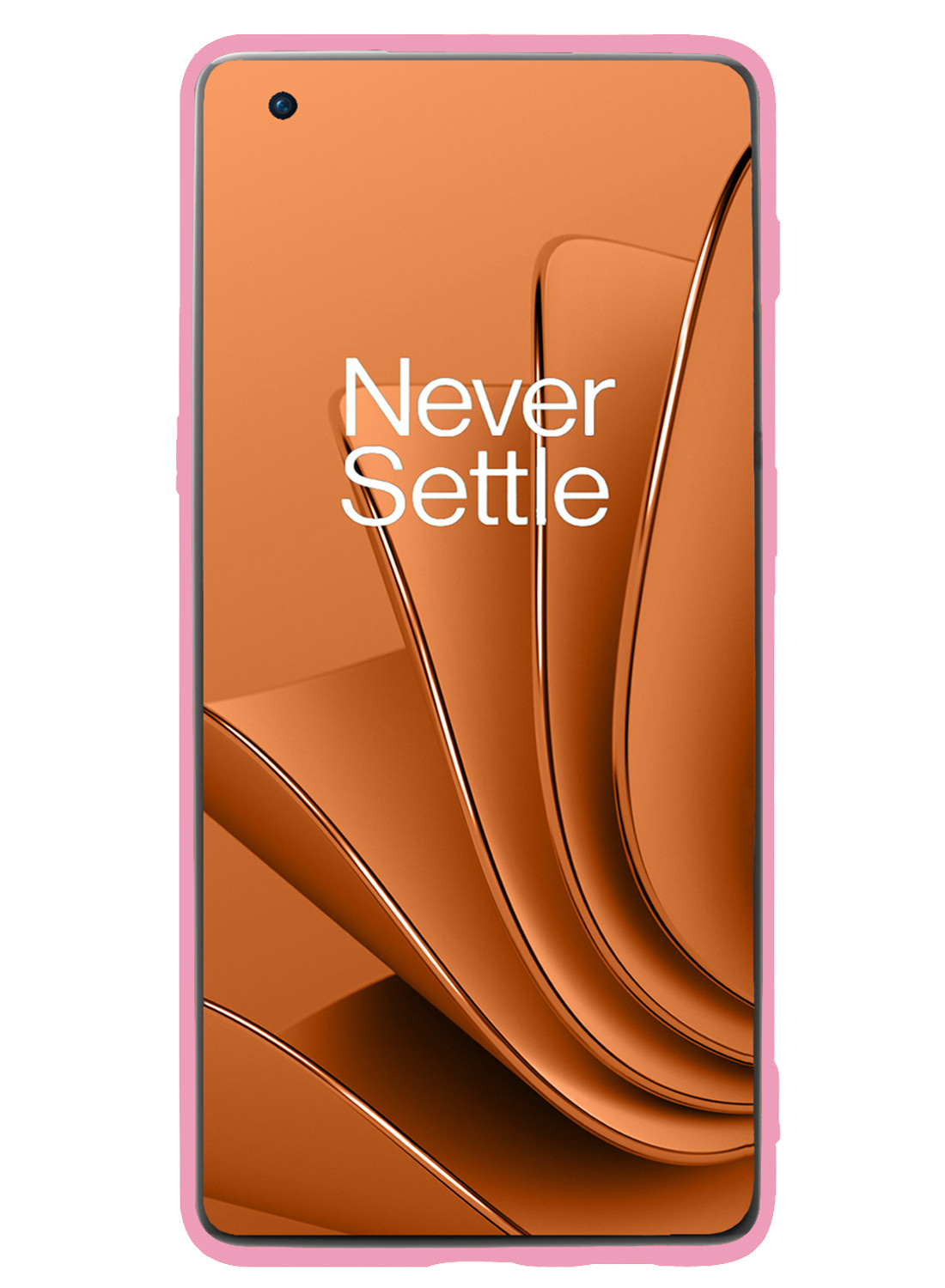 Nomfy OnePlus 10 Pro Hoesje Siliconen - OnePlus 10 Pro Hoesje Licht Roze Case - OnePlus 10 Pro Cover Siliconen Back Cover - Licht Roze