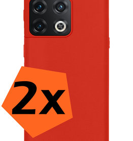 Nomfy Nomfy OnePlus 10 Pro Hoesje Siliconen - Rood - 2 PACK