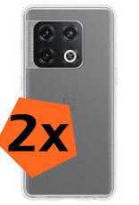 OnePlus 10 Pro Hoesje Siliconen - OnePlus 10 Pro Hoesje Transparant Case - OnePlus 10 Pro Cover Siliconen Back Cover - Transparant 2 Stuks
