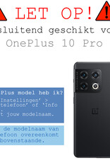 BASEY. Hoes Geschikt voor OnePlus 10 Pro Hoesje Siliconen Back Cover Case - Hoesje Geschikt voor OnePlus 10 Pro Hoes Cover Hoesje - Donkerblauw