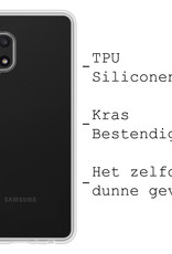 BASEY. Hoes Geschikt voor Samsung A13 4G Hoesje Siliconen Back Cover Case - Hoesje Geschikt voor Samsung Galaxy A13 4G Hoes Cover Hoesje - Transparant