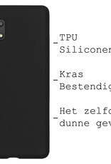 BASEY. Hoes Geschikt voor Samsung A13 4G Hoesje Siliconen Back Cover Case - Hoesje Geschikt voor Samsung Galaxy A13 4G Hoes Cover Hoesje - Zwart