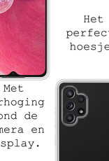 BASEY. Hoes Geschikt voor Samsung A13 4G Hoesje Siliconen Back Cover Case - Hoesje Geschikt voor Samsung Galaxy A13 4G Hoes Cover Hoesje - Transparant - 2 Stuks