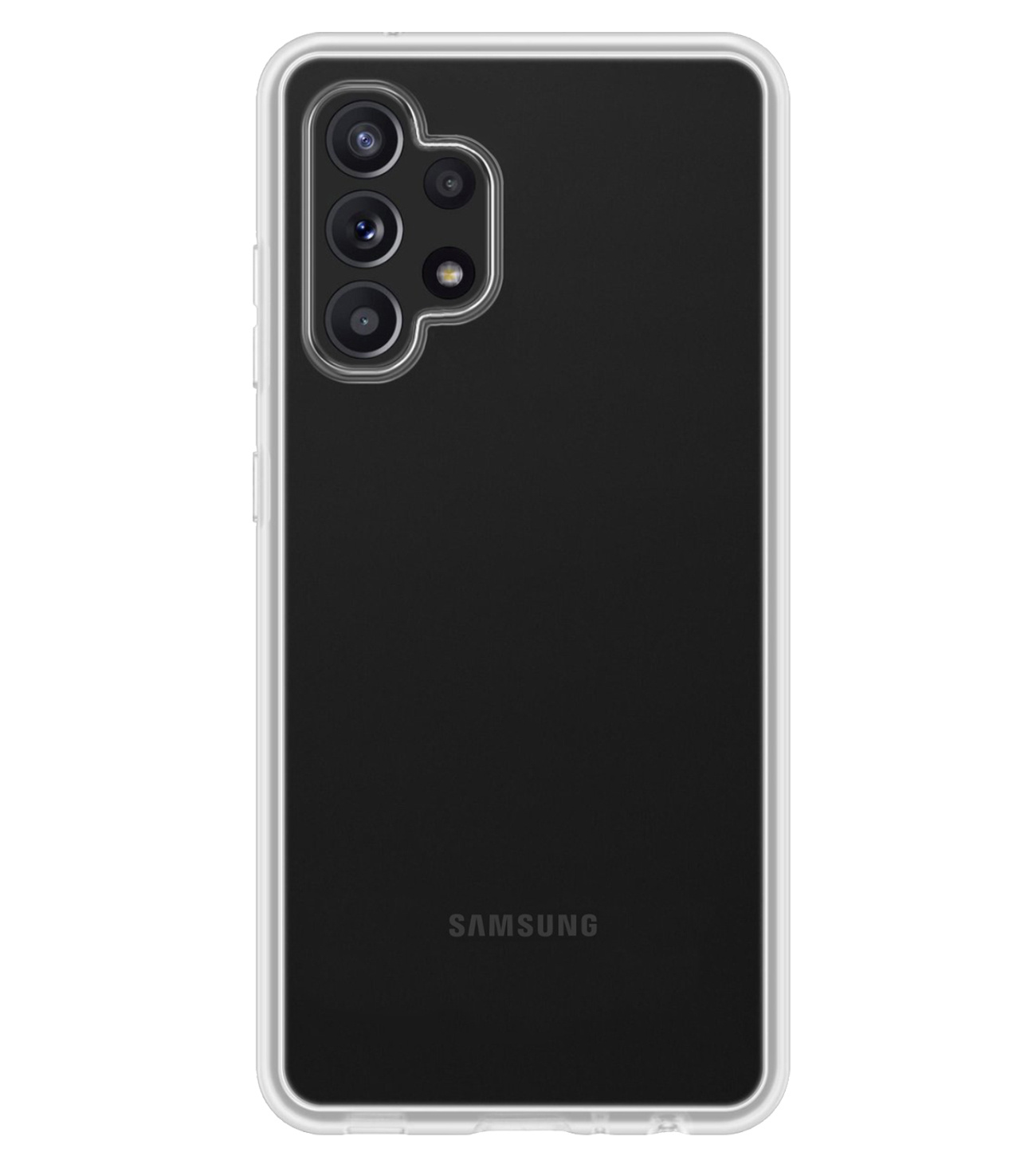 Hoes Geschikt voor Samsung A13 4G Hoesje Siliconen Back Cover Case - Hoesje Geschikt voor Samsung Galaxy A13 4G Hoes Cover Hoesje - Transparant - 2 Stuks