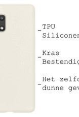 BASEY. Hoes Geschikt voor Samsung A13 4G Hoesje Siliconen Back Cover Case - Hoesje Geschikt voor Samsung Galaxy A13 4G Hoes Cover Hoesje - Wit - 2 Stuks