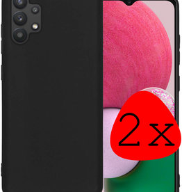 BASEY. BASEY. Samsung Galaxy A13 4G Hoesje Siliconen - Zwart - 2 PACK